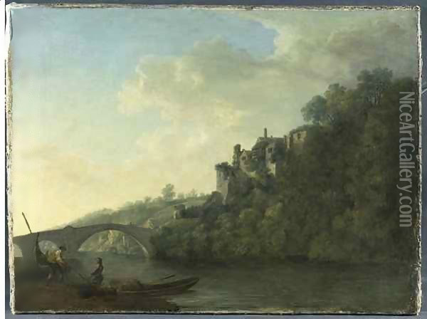 Lismore Castle from the West Oil Painting - William Ashford