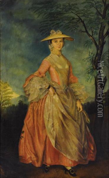 Portrait Of Mary, Countess Howe Oil Painting - Thomas Gainsborough