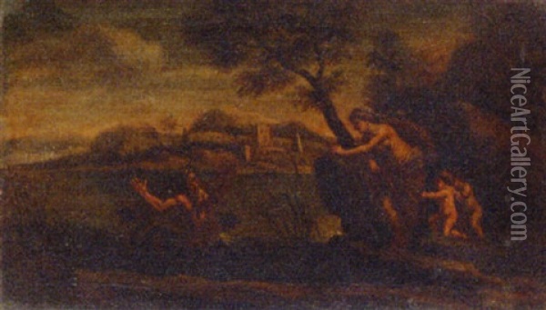 Neptune And Caenis Oil Painting -  Parmigianino (Michele da Parma)