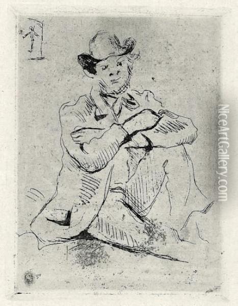 Darstellung Seines Freundes Antoine Guillemet Oil Painting - Paul Cezanne