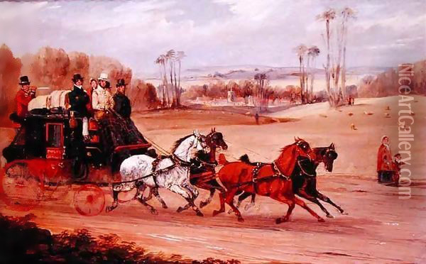 Dover to London Coach Oil Painting - Henry Thomas Alken
