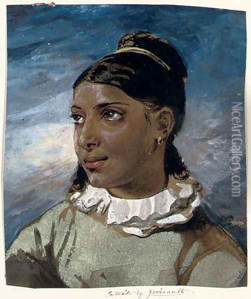 Portrait of a young woman Oil Painting - Theodore Gericault