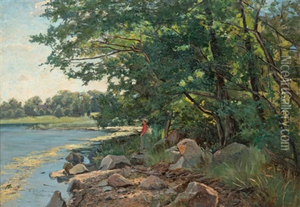 Summer Day Oil Painting - Erik Abrahamsson