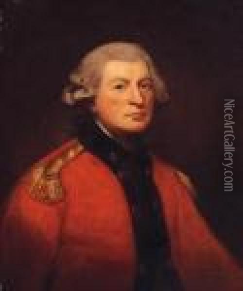 Portrait Of An Officer, Quarter-length, In Uniform Oil Painting - Sir Henry Raeburn