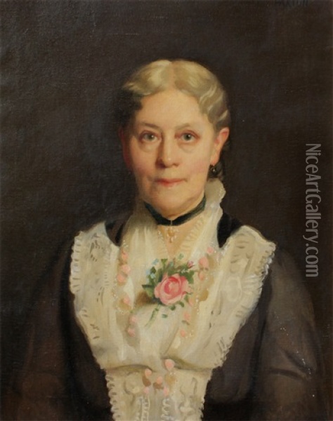 Portrait Of Mabel Fuller Blodgett (1869-1959) Oil Painting - William McGregor Paxton