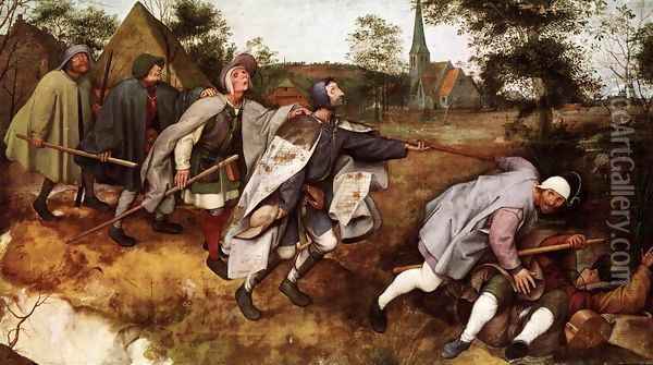 The Parable of the Blind Leading the Blind 1568 Oil Painting - Jan The Elder Brueghel