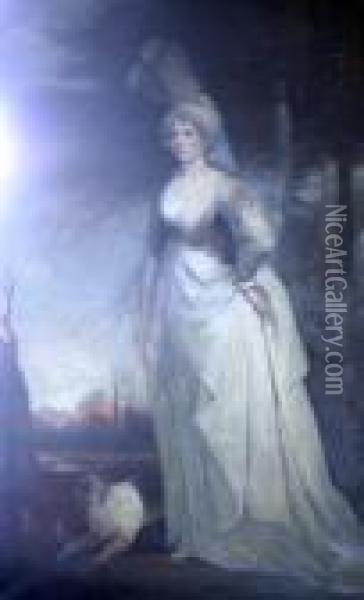 Arabella Diana Cope, Duchess Of Dorset Wife Of John Fredericksackville Oil Painting - John Hoppner
