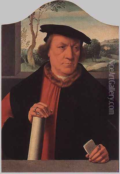 Burgomaster Arnold von Brauweiler 1535 Oil Painting - Barthel Bruyn