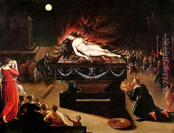 Apotheosis of Semele Oil Painting - Antoine Caron