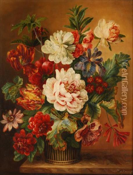 Still Of Summerflowers Oil Painting - Sophia Koningh