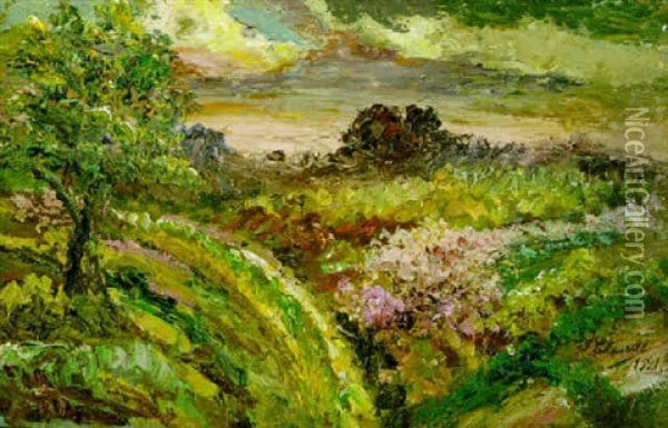 Primavera Oil Painting - Joaquin Clausell