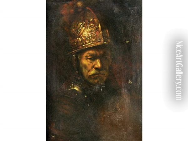 The Man With The Golden Helmut Oil Painting - Han Van Meegeren