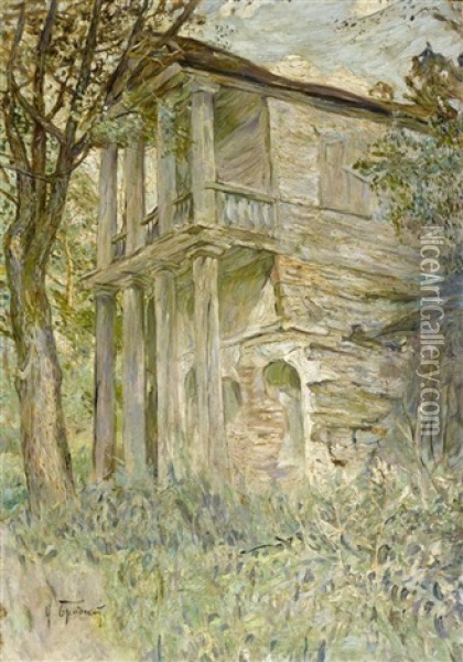 Altes Haus Oil Painting - Isaak Izrailevich Brodsky