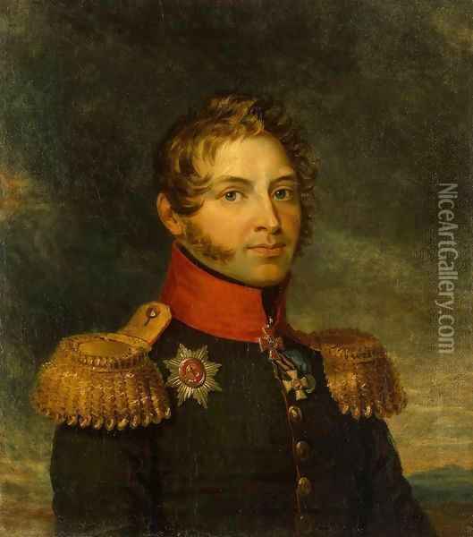 Portrait of Alexander P. Kutuzov Oil Painting - George Dawe
