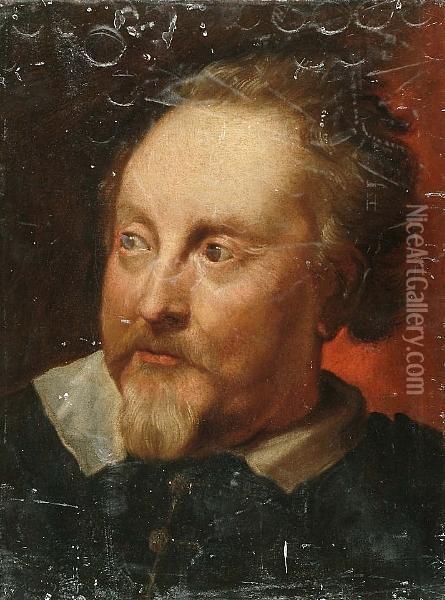 Portrait Of Marc-antoine Lumagne, Bust-length Oil Painting - Sir Anthony Van Dyck