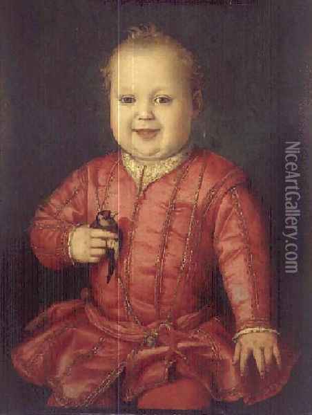 Portrait of Giovanni de' Medici c. 1549 Oil Painting - Agnolo Bronzino