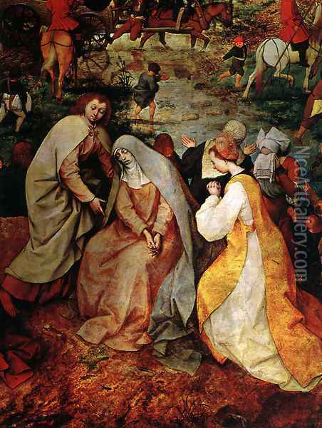 Christ Carrying the Cross (detail 1) Oil Painting - Pieter the Elder Bruegel