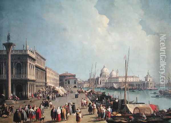 Santa Maria della Salute Oil Painting - Studio of Canaletto, Antonio