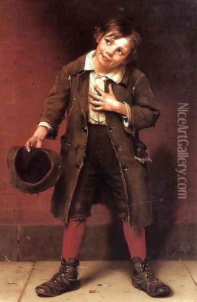 Beggar Boy 1885 1887 Oil Painting - John George Brown