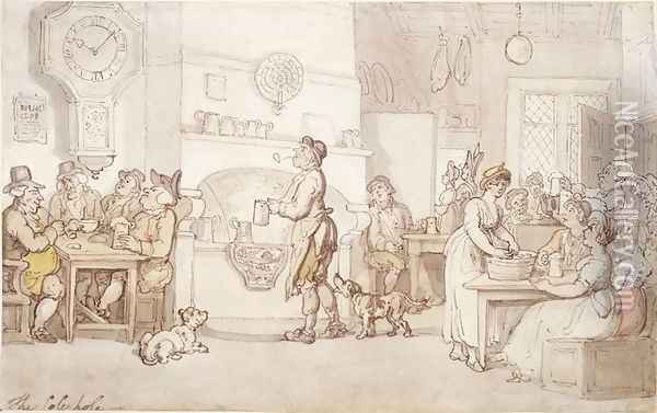 The Cole Hole Oil Painting - Thomas Rowlandson