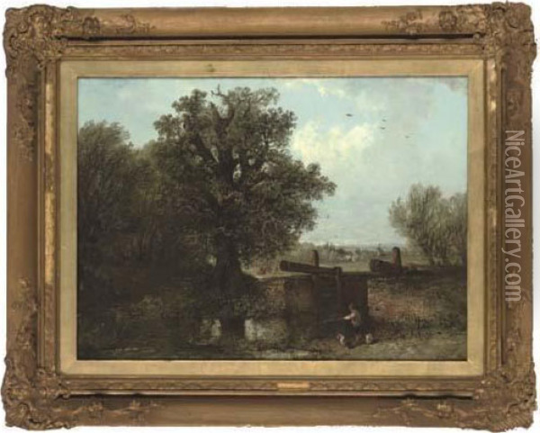 A Day's Fishing Oil Painting - Edward Robert Smythe