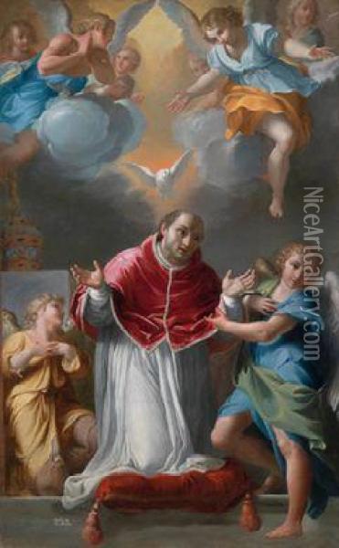 Das Gebet Des Heiligen Papstes Gregor Des Grosen Oil Painting - Agostino Masucci