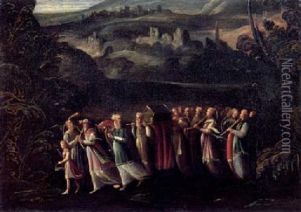 Il Trasporto Dell'arca Dell'alleanza Oil Painting - Giovanni Andrea (il Mastelletta) Donducci