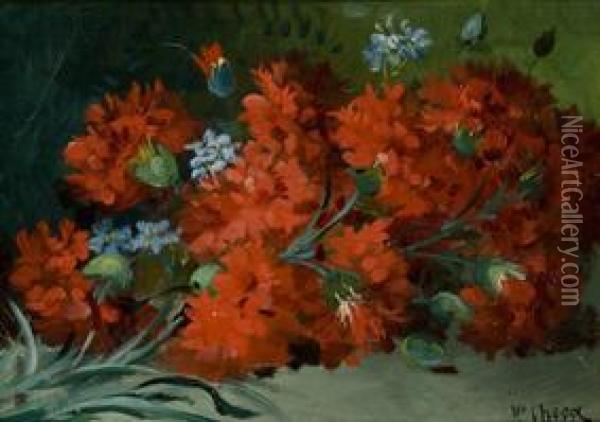 Flores Oil Painting - Fernando Martinez Checa