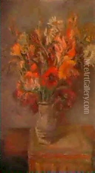 Bouquet De Fleurs Oil Painting - Adolphe Aizik Feder