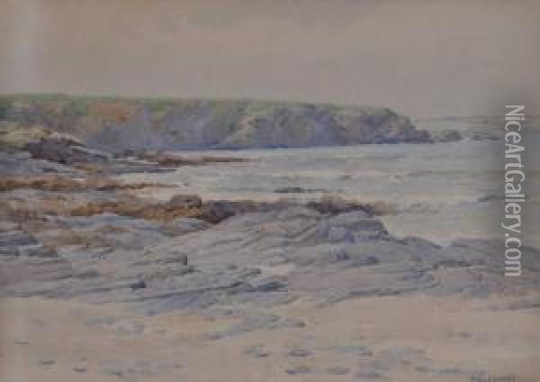 Trevone Bay Oil Painting - Frank Suddards