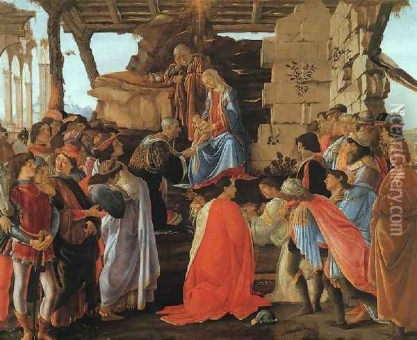 The Adoration of the Magi Oil Painting - Sandro Botticelli