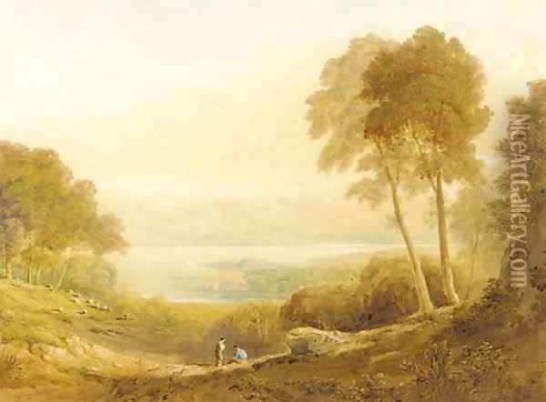 Ennerdale, from High Point Farm 2 Oil Painting - Anthony Vandyke Copley Fielding