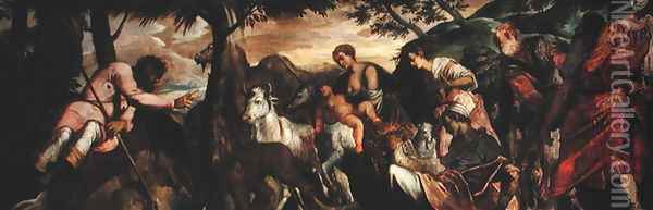St. Roch and the Beasts of the Field, 1567 Oil Painting - Jacopo Tintoretto (Robusti)