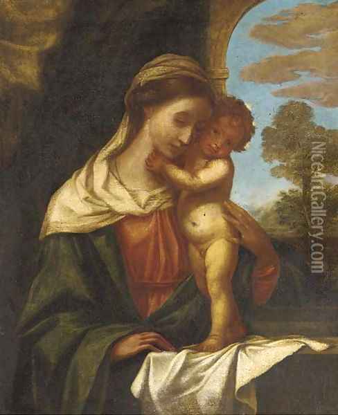 The Madonna and Child 2 Oil Painting - Tiziano Vecellio (Titian)