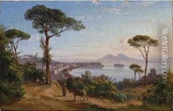 Napoli Dai Cappuccini Oil Painting - Ercole Gigante