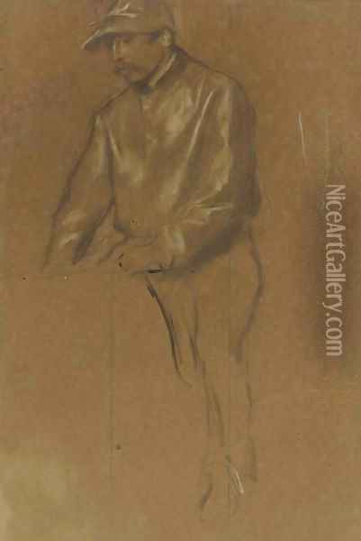 Jockey à cheval Oil Painting - Edgar Degas
