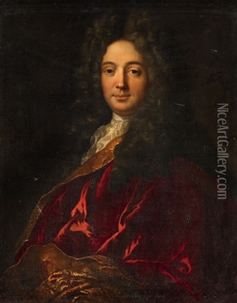 A Portrait Of A Gentleman Oil Painting - Francois de Troy