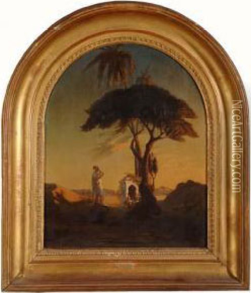 Le Joueur De Fifre Oil Painting - Jean Raymond Hippolyte Lazerges