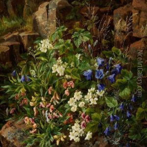 Harebell Oil Painting - Anthonie, Anthonore Christensen