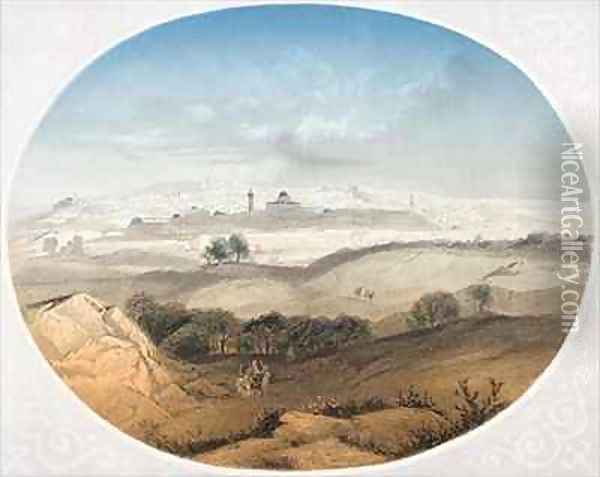 Jerusalem Oil Painting - Geyer, Alexius