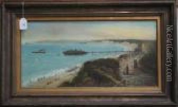 East Cliff, Bournemouth Oil Painting - John Williamson
