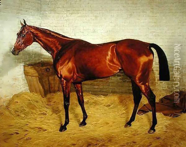 'Lonely', Winner of the 1885 Derby Oil Painting - Emil Adam