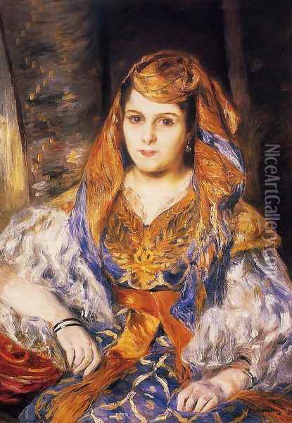 Madame Stora In Algerian Dress Oil Painting - Pierre Auguste Renoir