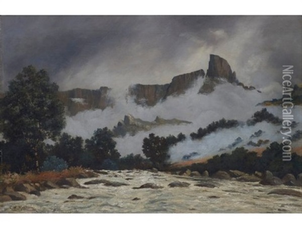 Mount-aux-sources, Natal National Oil Painting - Cathcart William Methven