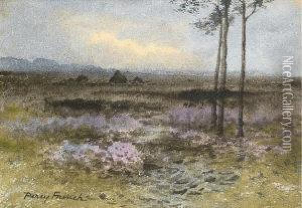 Moorland Scene Oil Painting - William Percy French
