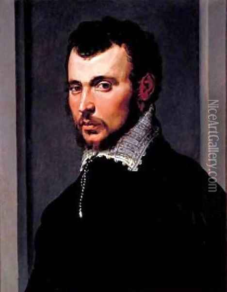 Portrait of a Man Oil Painting - Francesco de' Rossi