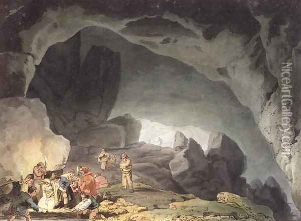 Peaks Hole, Derbyshire Oil Painting - Joseph Mallord William Turner