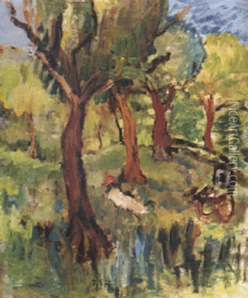Vilostund I Vargronska Oil Painting - Ivan Ivarson