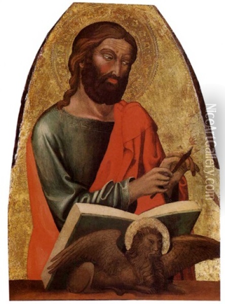 Der Evangelist Markus Oil Painting - Martino di Bartolommeo di Biagio
