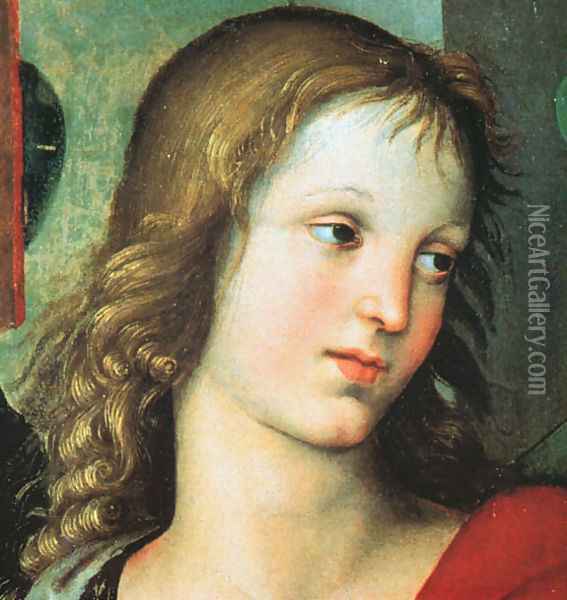 Detail from the Saint Nicholas Altarpiece 1500-01 Oil Painting - Raphael